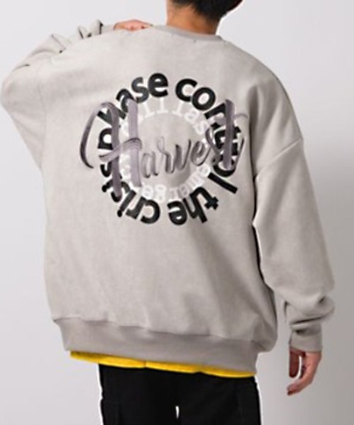 【セール】【RE730】 サークルデザイン刺繍トレーナー(スウェット)|RE730(アールイーセブンサーティー)