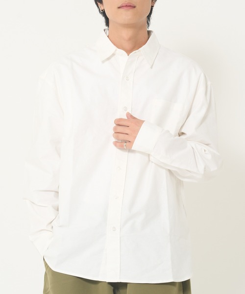 ROUGH TRADE（ラフトレード）の「オックス長袖レギュラーカラーシャツ(M1)（シャツ/ブラウス・メンズ・ブルー/その他1/その他2/その他3/ピンク/ホワイト・MEDIUM/LARGE/X-LARGE）」の2枚目の写真