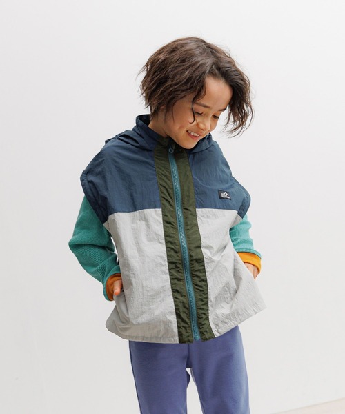 BAYFLOW（ベイフロー）の「[肌ざわり抜群!] ワッフルロンT(KIDS)（Tシャツ/カットソー・キッズ・オフホワイト/グレー/チャコール/グリーン・150cm/110cm/140cm/120cm/130cm）」の12枚目の写真