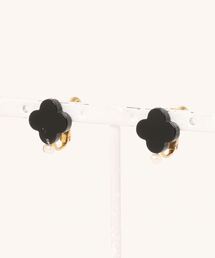 September/オニキス+淡水パールearring
