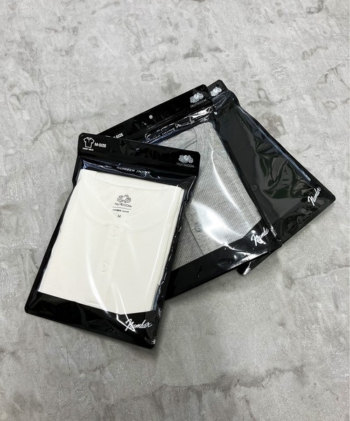 NUMBER (N)INE（ナンバーナイン）の「FRUIT OF THE LOOMxNUMBER(N)INE パックヘンリーネック / Tシャツ / コラボ / ナンバーナイン / 半袖 / ワンポイント / 刺繍 / ベーシック / ユニセックス（Tシャツ/カットソー・メンズ・ホワイト/ブラック/グレー・XL/M/L）」の22枚目の写真