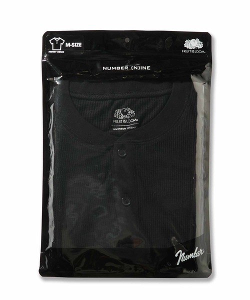 NUMBER (N)INE（ナンバーナイン）の「FRUIT OF THE LOOMxNUMBER(N)INE パックヘンリーネック / Tシャツ / コラボ / ナンバーナイン / 半袖 / ワンポイント / 刺繍 / ベーシック / ユニセックス（Tシャツ/カットソー・メンズ・ホワイト/ブラック/グレー・XL/M/L）」の20枚目の写真