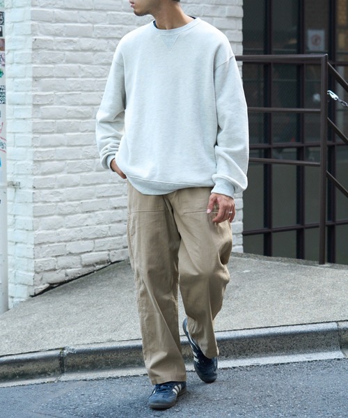 CIAOPANIC TYPY(チャオパニックティピー)の「ヘリンボンストレートベイカーワイドパンツ(チノパンツ・メンズ・ブラック/カーキ/ベージュ・MEDIUM/LARGE)」の21枚目の写真