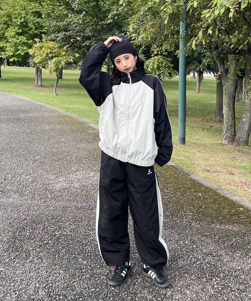 サイドジップ切り替えナイロンパンツ / セットアップ着用可（その他