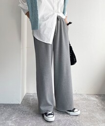 fredy emue | ソフトフランネルセミワイドパンツ(その他パンツ)