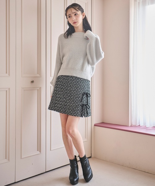 ＷＡＳＨＡＢＬＥ肩リボンミニシャギーニット（ニット/セーター）｜31 Sons de mode（トランテアン ソン ドゥ モード）