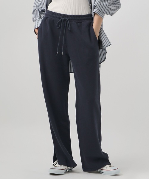 BAYFLOW（ベイフロー）の「[セットアップで着用可能]スウェットスリットパンツ（スウェットパンツ・レディース・グレー/ネイビー/オフホワイト・MEDIUM/SMALL）」の3枚目の写真