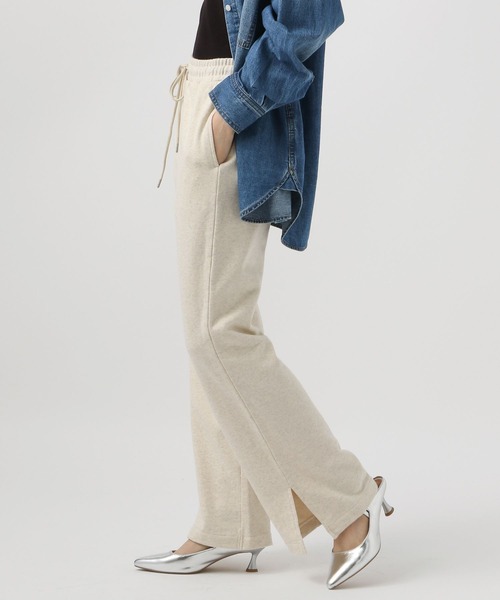 BAYFLOW（ベイフロー）の「[セットアップで着用可能]スウェットスリットパンツ（スウェットパンツ・レディース・グレー/ネイビー/オフホワイト・MEDIUM/SMALL）」の6枚目の写真