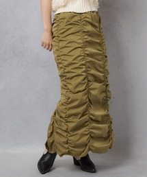 Lull | 【Lull / ルル】シャーリングデザインカーゴスカート(スカート)