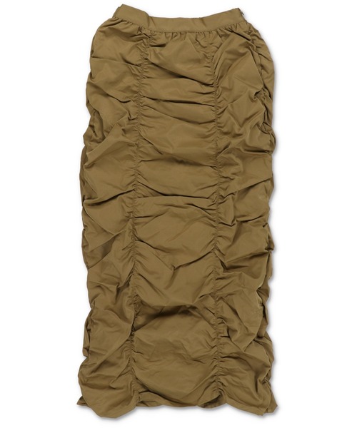 Lull(ルル)の「【Lull / ルル】シャーリングデザインカーゴスカート(スカート・レディース・ブラック/オリーブ・ONESIZE)」の17枚目の写真