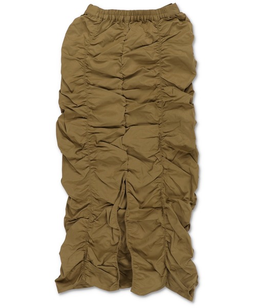 Lull(ルル)の「【Lull / ルル】シャーリングデザインカーゴスカート(スカート・レディース・ブラック/オリーブ・ONESIZE)」の13枚目の写真