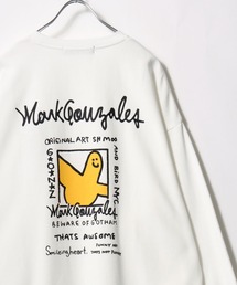 Mark Gonzales（マーク・ゴンザレス）の「2025AW MARK GONZALES/マークゴンザレス オーバーサイズ 裏起毛 ワンポイント刺繍 フロント/バックプリント スウェット レディース メンズ トレーナー（スウェット）」