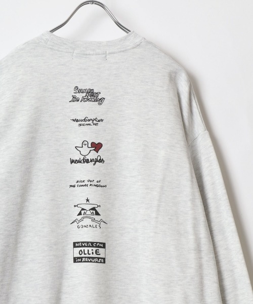 Mark Gonzales(マーク・ゴンザレス)の「2025AW MARK GONZALES/マークゴンザレス オーバーサイズ 裏起毛 ワンポイント刺繍 フロント/バックプリント スウェット レディース メンズ トレーナー(スウェット・レディース・ホワイト系その他/ホワイト/アッシュグレー/ブラック系その他2/ブラック系その他3/グレー系その他2/グレー系その他3/グレー系その他/ホワイト系その他2/ホワイト系その他3/ブラック系その他/ブラック/ホワイト系その他5/ホワイト系その他6/ホワイト系その他4/ブラック系その他5/グレー系その他6/グレー系その他4/グレー系その他5/ブラック系その他4/ブラック系その他6・LL/M/L)」の17枚目の写真