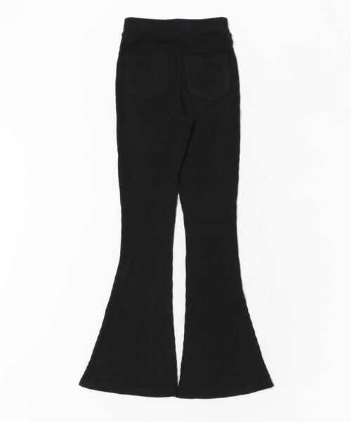 Sibra（シブラ）の「リブフレアーパンツ（その他パンツ・レディース・キャメル/ブラック・M）」の10枚目の写真