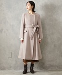 AIMER（エメ）の「アルパカシャギーウールフレアコート（ノーカラー 
