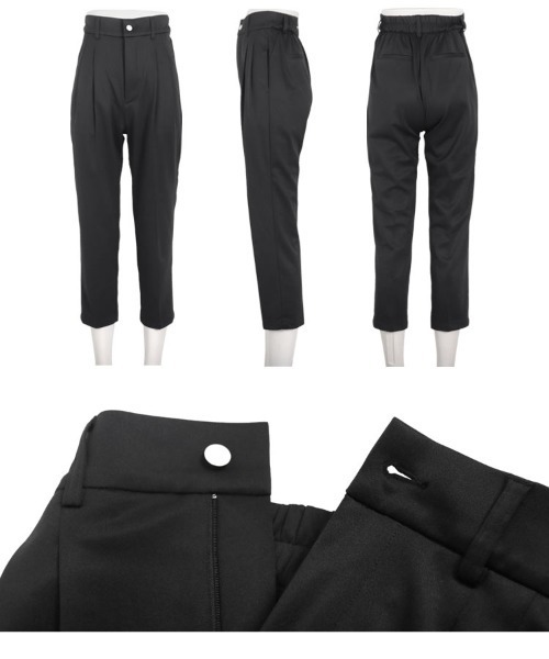 KOBE LETTUCE（コウベレタス）の「お腹ポッコリ解消テーパードパンツ（スラックス・レディース・ブラック/モカ/ネイビー・L/M/XL/TL/TM/PL/PM）」の17枚目の写真