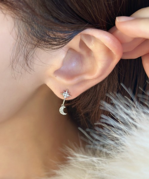 ♡ 空もようさま ♡ クリップイヤリング ♡ 空もようさま ♡ クリップイヤリング