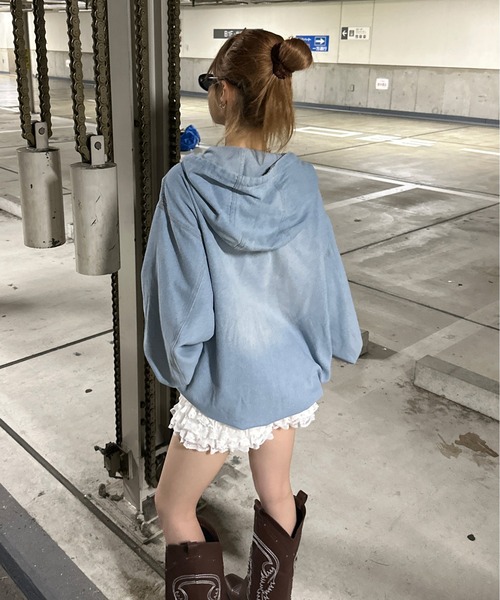 セール】オーバーダイデニムアノラック（パーカー）｜sedacle