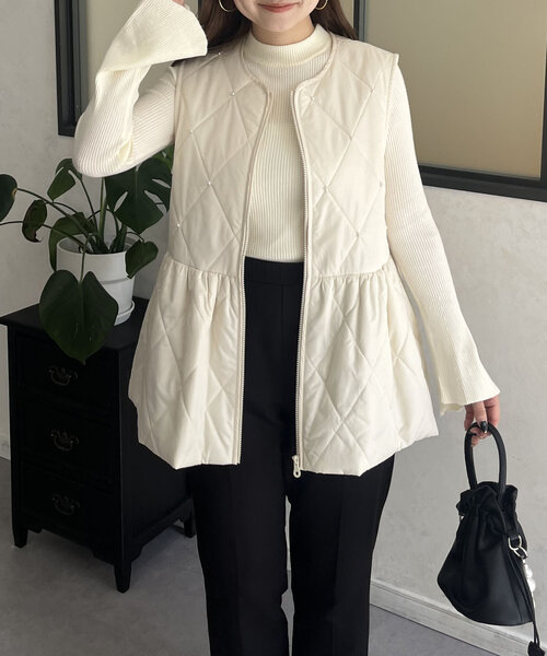 prose verse（プロズヴェール）の「フレアスリーブハイネックニット（ニット/セーター・レディース・レッド/ホワイト系その他/グレー/アイボリー/ブラック・MEDIUM/LARGE）」の13枚目の写真