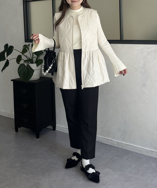 prose verse（プロズヴェール）の「フレアスリーブハイネックニット（ニット/セーター・レディース・レッド/ホワイト系その他/グレー/アイボリー/ブラック・MEDIUM/LARGE）」の18枚目の写真