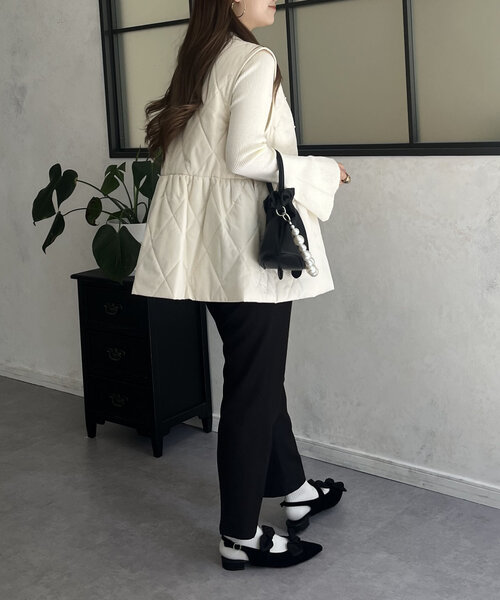 prose verse（プロズヴェール）の「フレアスリーブハイネックニット（ニット/セーター・レディース・レッド/ホワイト系その他/グレー/アイボリー/ブラック・MEDIUM/LARGE）」の21枚目の写真