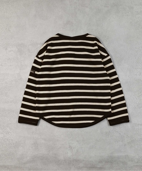 Life Support Products(ライフサポートプロダクツ)の「裏起毛ボーダーカットソー(Tシャツ/カットソー・キッズ・ブラック/レッド/グリーン/ブルー・80/90/95/100/110/120/130/140/150)」の9枚目の写真