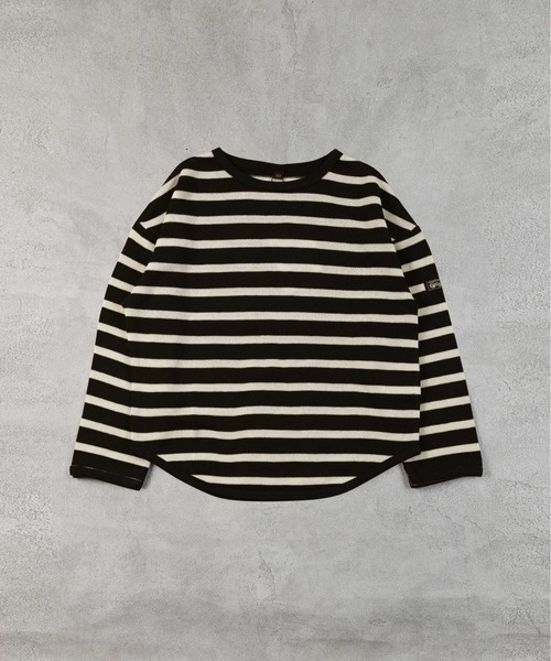 Life Support Products(ライフサポートプロダクツ)の「裏起毛ボーダーカットソー(Tシャツ/カットソー・キッズ・ブラック/レッド/グリーン/ブルー・80/90/95/100/110/120/130/140/150)」の8枚目の写真