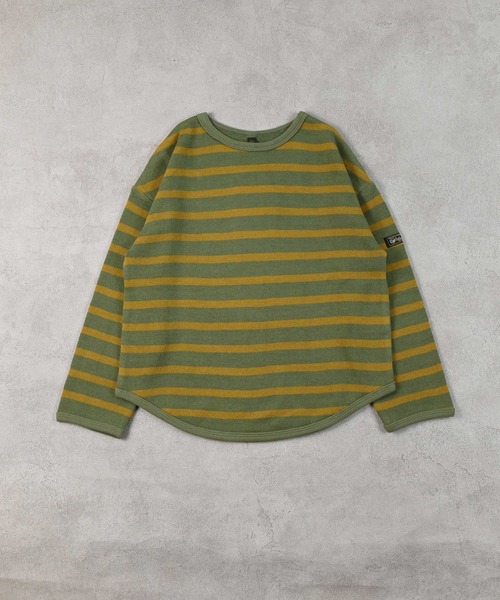 Life Support Products(ライフサポートプロダクツ)の「裏起毛ボーダーカットソー(Tシャツ/カットソー・キッズ・ブラック/レッド/グリーン/ブルー・80/90/95/100/110/120/130/140/150)」の5枚目の写真