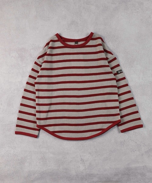 Life Support Products(ライフサポートプロダクツ)の「裏起毛ボーダーカットソー(Tシャツ/カットソー・キッズ・ブラック/レッド/グリーン/ブルー・80/90/95/100/110/120/130/140/150)」の7枚目の写真