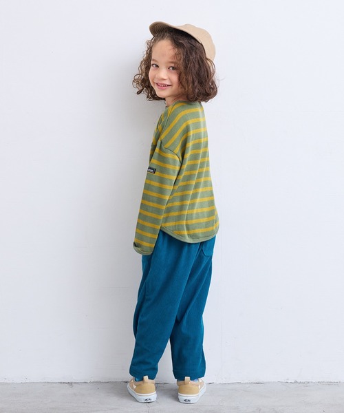 Life Support Products(ライフサポートプロダクツ)の「裏起毛ボーダーカットソー(Tシャツ/カットソー・キッズ・ブラック/レッド/グリーン/ブルー・80/90/95/100/110/120/130/140/150)」の21枚目の写真