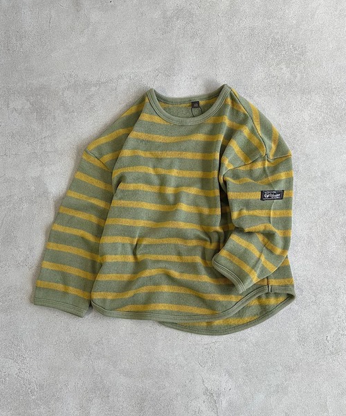 Life Support Products(ライフサポートプロダクツ)の「裏起毛ボーダーカットソー(Tシャツ/カットソー・キッズ・ブラック/レッド/グリーン/ブルー・80/90/95/100/110/120/130/140/150)」の16枚目の写真