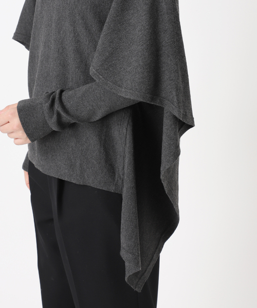 Room no.8（ルームエイト）の「ROOM NO.8 BLACK DRAPE BUTTERFLY タートルトップス BR8KN-247（ニット/セーター・レディース・チャコールグレー・FREE）」の19枚目の写真