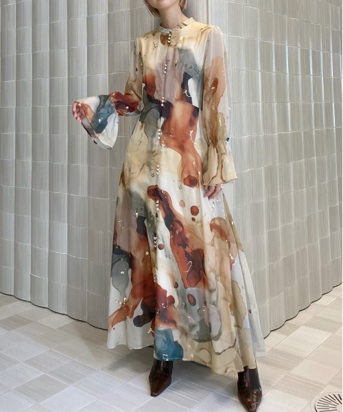 UNDRESSED AMELIA INK ART DRESS（ワンピース）｜Ameri（アメリ）の