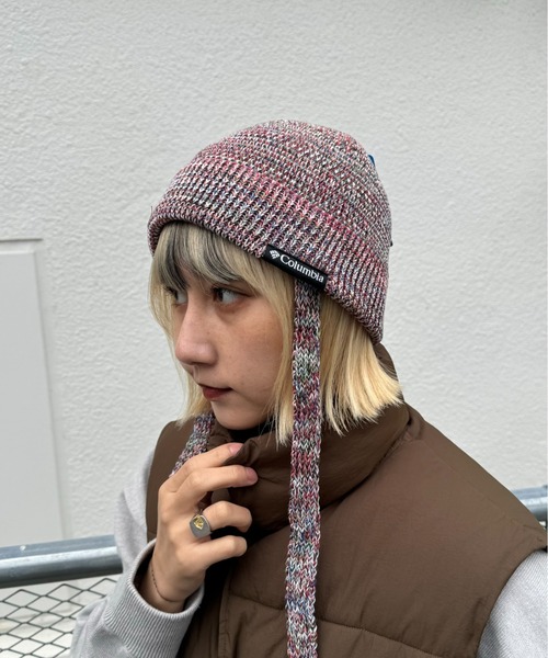 Columbia（コロンビア）の「カカハポンガーデンニットバケット（ハット・レディース・レッド/ブラック・ONE SIZE）」の7枚目の写真