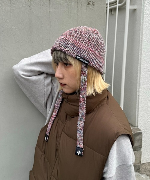 Columbia（コロンビア）の「カカハポンガーデンニットバケット（ハット・レディース・レッド/ブラック・ONE SIZE）」の10枚目の写真