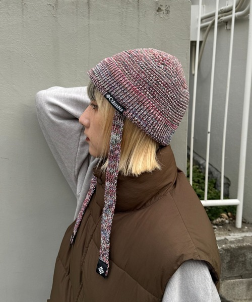 Columbia（コロンビア）の「カカハポンガーデンニットバケット（ハット・レディース・レッド/ブラック・ONE SIZE）」の11枚目の写真