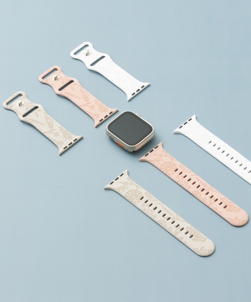 emonique(エモニーク)の「スマートウォッチバンド Apple Watch バンド シリコン製【38/40/41/42/44/45/49mm対応】(デジタル腕時計・レディース・ライトピンク/オフホワイト/ピンク/ホワイト/ベージュ・38/42)」の6枚目の写真