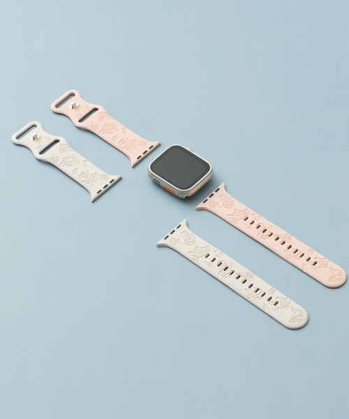emonique(エモニーク)の「スマートウォッチバンド Apple Watch バンド シリコン製【38/40/41/42/44/45/49mm対応】(デジタル腕時計・レディース・ライトピンク/オフホワイト/ピンク/ホワイト/ベージュ・38/42)」の7枚目の写真