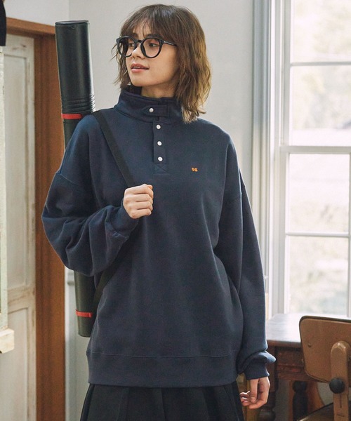 SWAG アイボリーXL 2WAY ナンバリング刺繍 オーバーサイズ スウェット MONO-MART