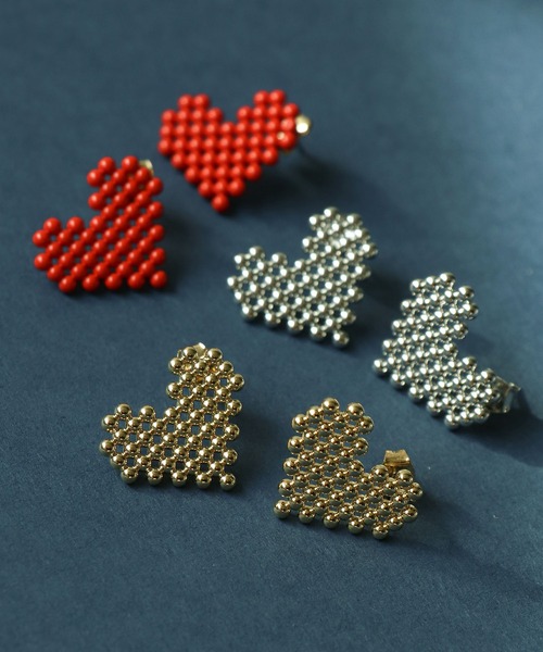 メタルドットハートピアス（ピアス（両耳用））｜Cepica（セピカ
