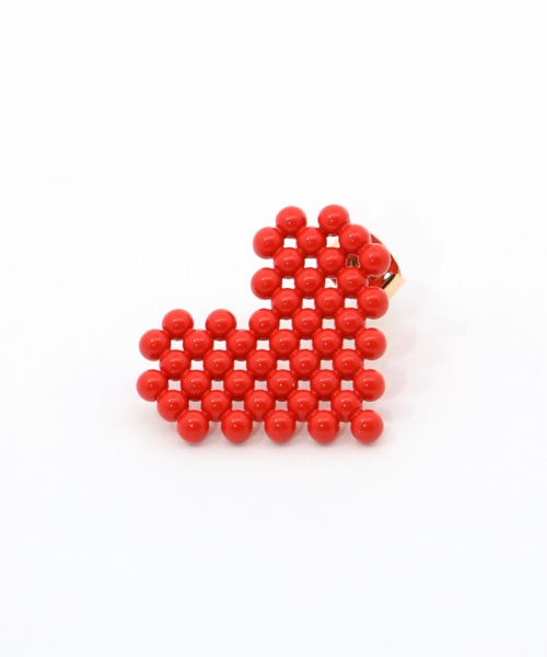 ノーブランド♡ベルピアス セール】メタルフラワードームピアス（ピアス（両耳用