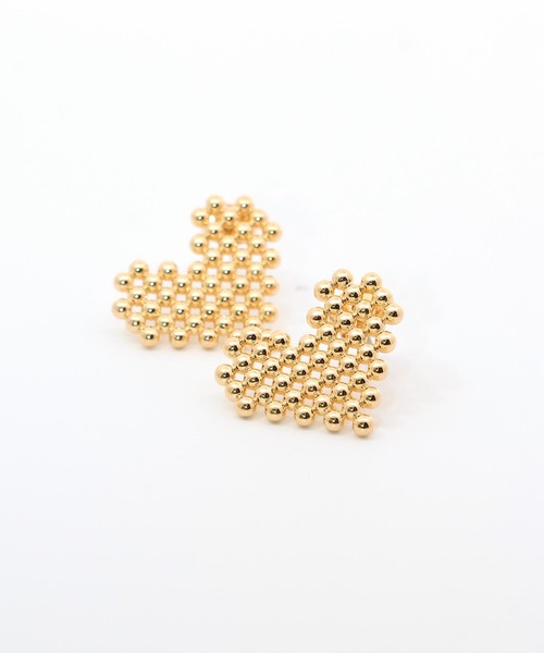 BAYA⭐KAORI♡ 【鑑定書付き】ハート＆キューピッドピアス メタルドットハートピアス（ピアス（両耳用））｜Cepica（セピカ