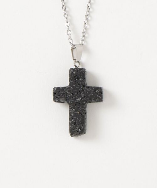 DOUBLE STEAL(ダブルスティール)の「quartz cross ネックレス(ネックレス・メンズ・D/B・FREE)」の1枚目の写真