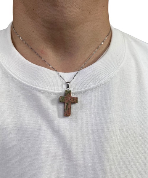 DOUBLE STEAL(ダブルスティール)の「quartz cross ネックレス(ネックレス・メンズ・D/B・FREE)」の6枚目の写真