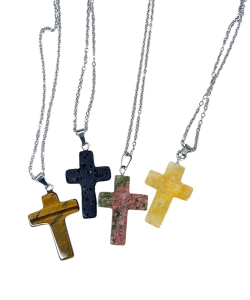 DOUBLE STEAL(ダブルスティール)の「quartz cross ネックレス(ネックレス・メンズ・D/B・FREE)」の3枚目の写真