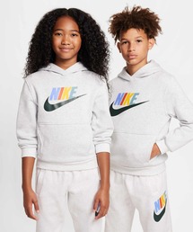 NIKE | 《セットアップ対応商品》ナイキ スポーツウェア クラブ フリース ジュニア パーカー / Nike Sportswear Club Fleece Big Kids' Hoodie FD2988-051 Birch Heather(パーカー)