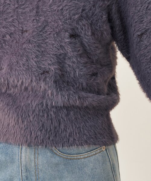natural couture(ナチュラルクチュール)の「リボン刺繍フェザーニット(ニット/セーター・レディース・モカ/オフホワイト/ブルー/チャコールグレー・FREE)」の22枚目の写真