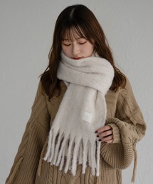 raffime（ラフィミー）の「ネームツキフリンジマフラー（マフラー