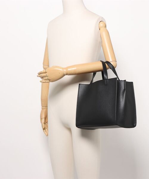 DONOBAN（ドノバン）の「スクエアトートバッグ（トートバッグ・レディース・グレー/キャメル/ブラック・ONE）」の13枚目の写真