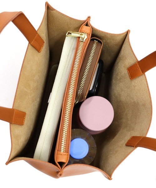 DONOBAN（ドノバン）の「スクエアトートバッグ（トートバッグ・レディース・グレー/キャメル/ブラック・ONE）」の6枚目の写真